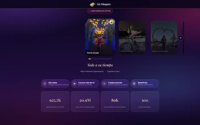 Marca personal de Liz Vásquez